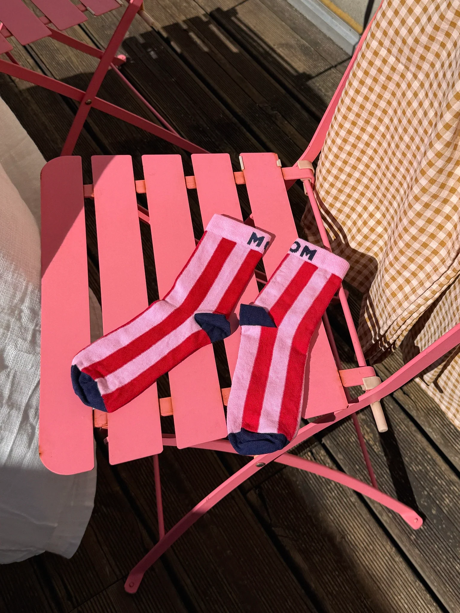 Pink & Blue MOM Socks - Image 3