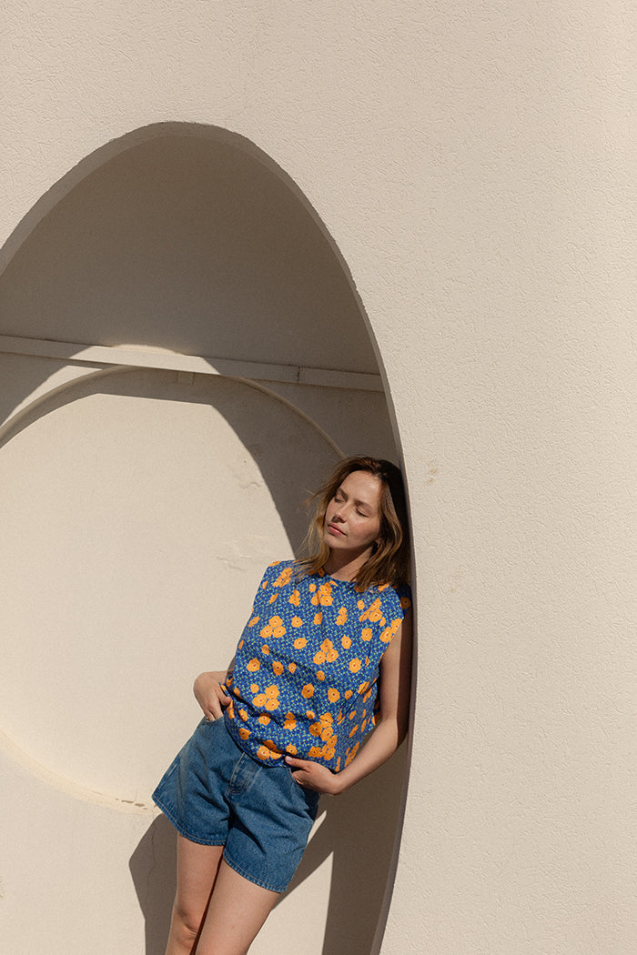 Azure Blue Breastfeeding Top - Image 3