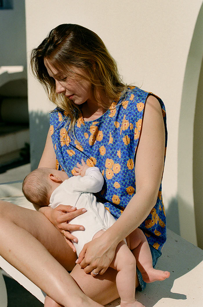 Azure Blue Breastfeeding Top - Image 5