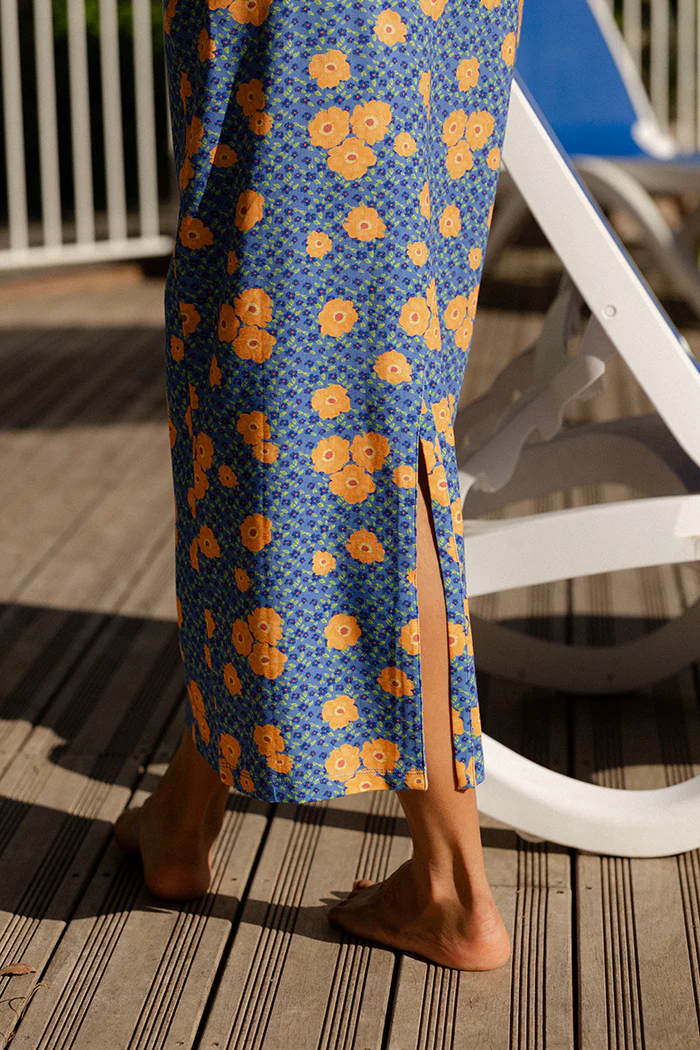 Azure Blue Long Skirt - Image 3