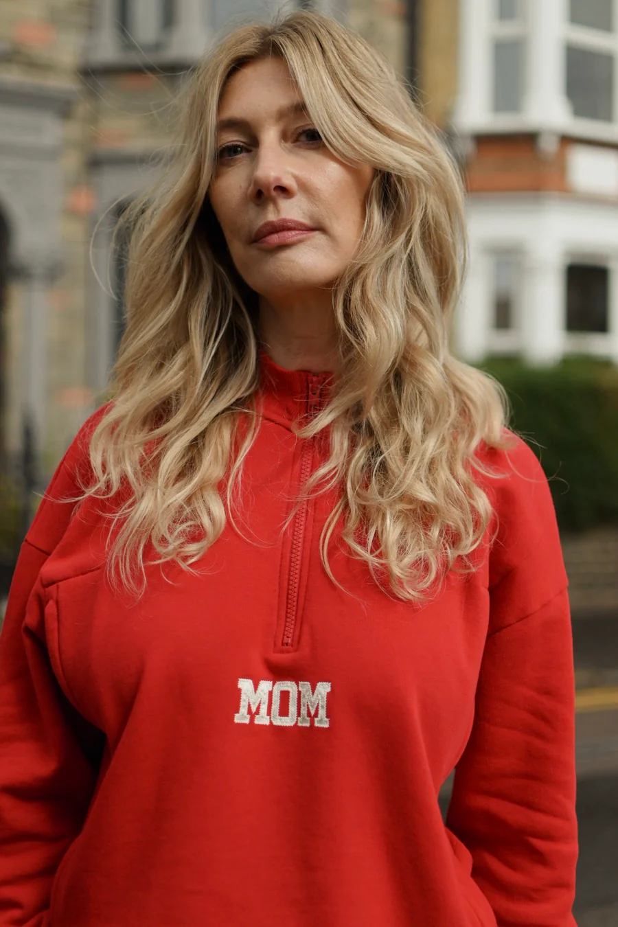 Mom Red Breastfeeding Sweatshirt - Image 3